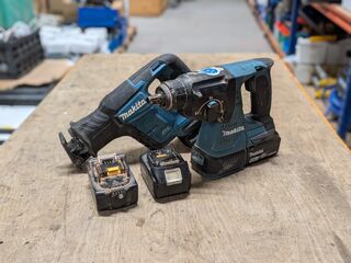 Accu-combihamer en reciprozaag, Makita, incl. accu’s