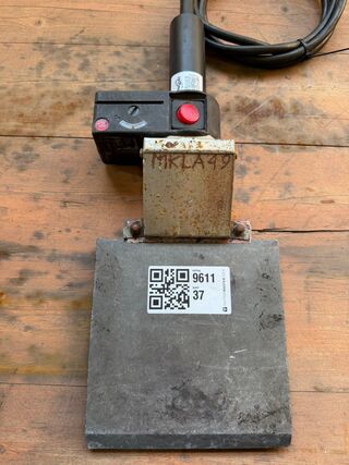 Elektrische plaatmagneet, Eugen Riexinger, K6V-50, zwart/grijs, 800 W