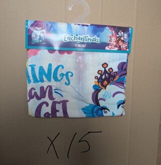 Ca. 15x BA poncho, Disney Enchantimals, 50 x 100