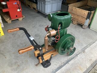 cilinder stationair motor, Wolseij, groen, 1959