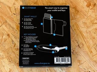 Ca. 40x Smart wallet/key holder – set SilverGear