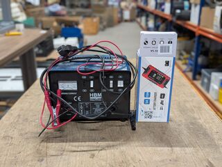 Professionele acculader en startbooster, HBM