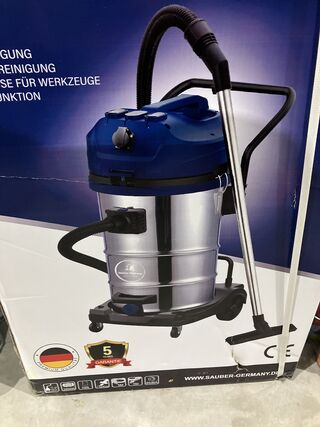 Industriele nat en droogzuiger Sauber Germany, blauw