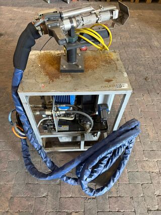 Kunststof handlasextruder, Wegener, Real 10R, blauw/grijs, 2013, extru