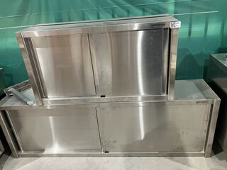 2x RVS horeca hangschuifkasten, GGM Gastro