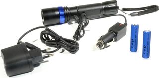 Ca. 10x Fennek oplaadbare LED zaklamp + accu’s Homeij, oplaadbaar, zwa