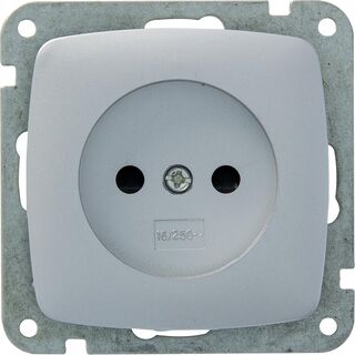 2x Dozen stopcontacten inbouw en opbouw, Plieger, wit