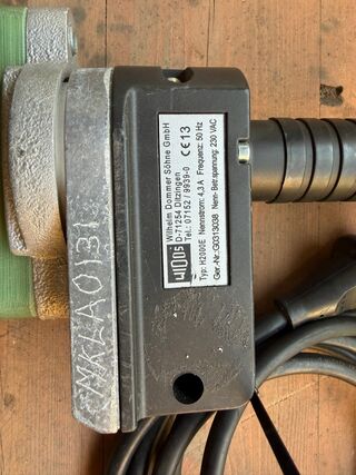 Industriële hijsmagneet, WIDOS, H2000E, groen/grijs, ronde magneetplaa