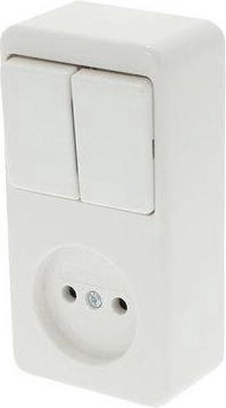 Ca. 30x Berker opbouw combinatie, Berker, polarwit