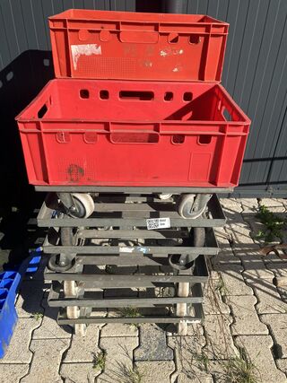 6x Transportkarren met 3 kratten