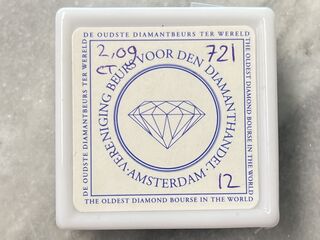 Diamant – 2.09 carat natuurlijke zwarte diamant (gecertificeerd)