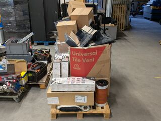 Partij divers bouw- en installatiemateriaal