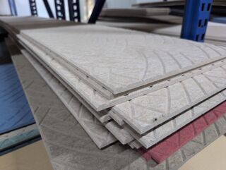 Partij akoestische wandbekleding