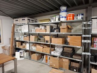 Ca 7.80mtr metalen stelling