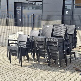 Ca. 35x Terrasstoel, Zwart