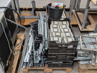 Bouw-, constructie- of legbordmaterialen en modulaire verdelers