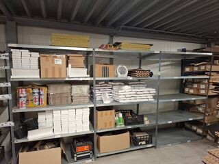 Ca 7.80mtr metalen stelling