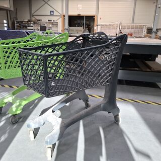 3x Kunststof winkelwagen