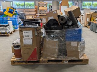 Partij divers bouw- en installatiemateriaal