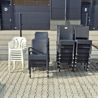 Ca. 35x Terrasstoel, Zwart