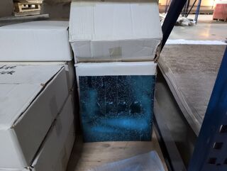 Ca 40x wandtegel matje blauw