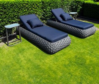 Ligbeddenset Vonato Nureya donker antraciet