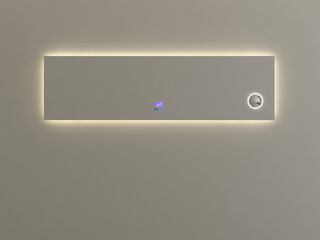 Spiegel Vonato Lorenta LED verlichting in 3 kleuren; geel, blauw en wi