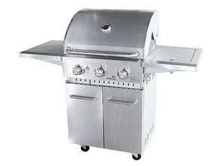 Gasbarbecue Vonato RVS Traditionele Grill 3 Zilverkleurig, RVS (mat)