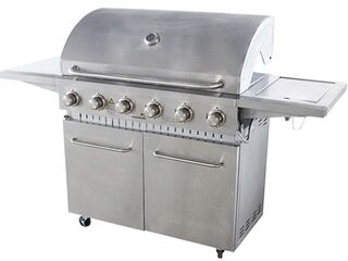Gasbarbecue Vonato RVS Traditionele Grill Elite 6 Zilverkleurig, RVS (