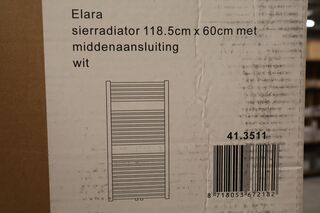 Handdoekradiator Wiesbaden, Elara, wit