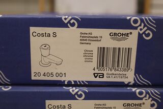 4x Fonteinkraan GROHE, Costa S, chroom