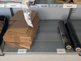 Partij divers verpakking materiaal