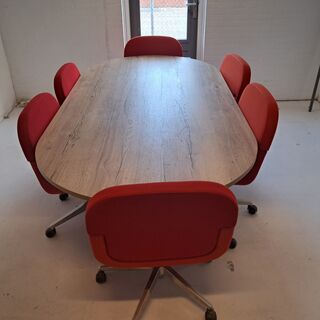 Vergadertafel & 6x Stoel