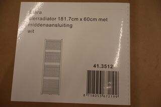 Handdoekradiator Wiesbaden, Elara, wit