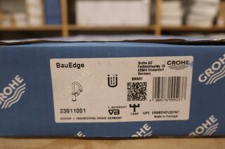 2x Wastafelmengkraan GROHE, BauEdge L-Size, chroom