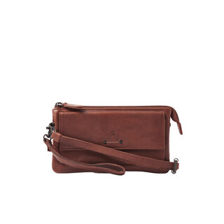 Schoudertas en clutch DR Amsterdam, brown