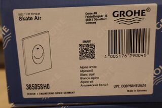 4x WC Bedieningsplaat GROHE, Skate Air, alpinewit