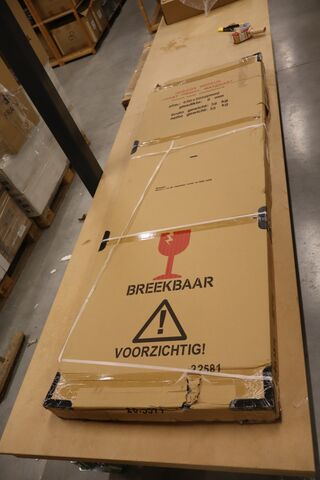 Nisdeur met vast paneel Wiesbaden, Horizon, zwart