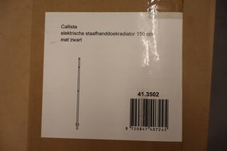 Elektrische handdoekradiator Wiesbaden, Callista 41.3502, zwart