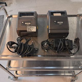2x Labelprinter, Zebra, ZD421