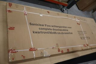 Douchewanden douchecabine Saniclear, Finn, chroom