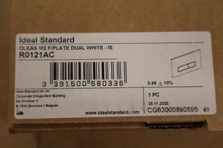 8x Mechanische bedieningsplaat Ideal Standard, OLEAS M2 R0121AC, wit