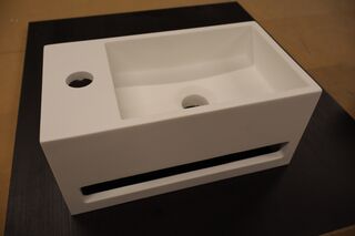 2x Fontein met kraan Wiesbaden + GROHE, Julia, wit