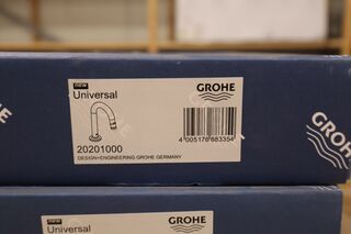 2x Fonteinkraan GROHE, Universal, chroom