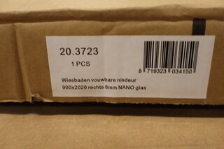 Vouwbare nisdeur Wiesbaden, chroom