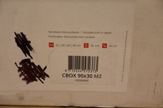 Inbouwnis LoooX, Colour BoX, zwart