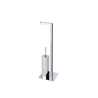 2x WC-standaard met toiletrolhouder en toiletborstel Aquasanit, QV086D