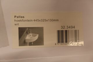 3x Hoekfonteinset Wiesbaden + GROHE, Pallas 32.3494, wit