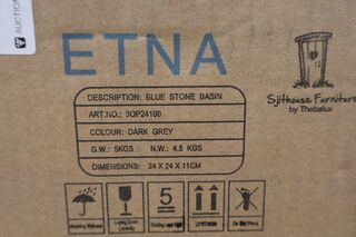 Opbouw waskom Sijthoff Furniture by Thebalux, ETNA, donkergrijs