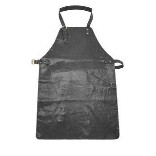 Served with Style 16-delige leren horeca- en tafelset, zwart